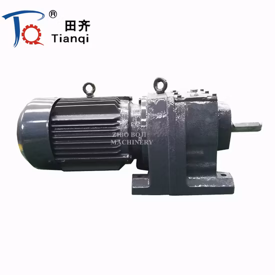 R RF Series Coxial Inline Shaft Speed Reducer Gearbox Helical Gear Motor