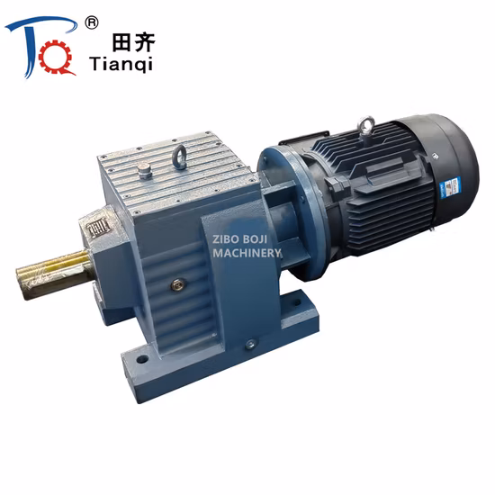 R RF Series Coxial Inline Shaft Speed Reducer Gearbox Helical Gear Motor